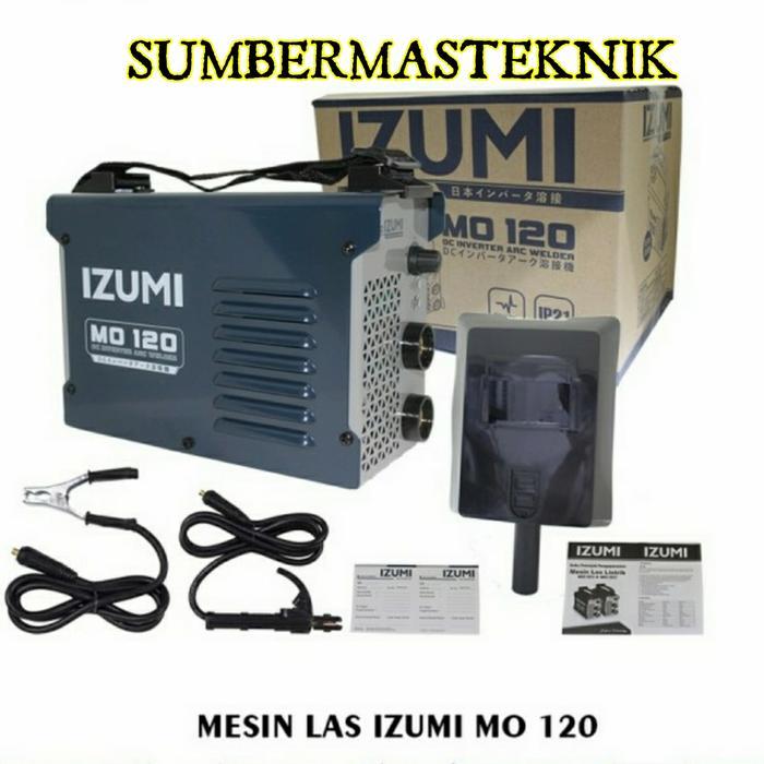 Paket Mesin Las Travo Las Inverter Las Igbt Mma 120A Izumi Max Mo 120