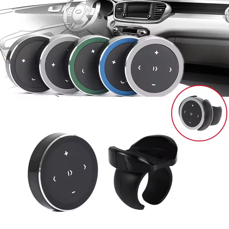 Bluetooth Remote Control Wireless Steering Media Button Cellphone Music Playback Car Steering Wheel 