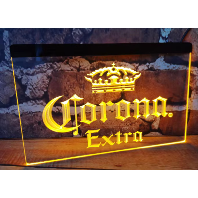 Corona Extra LED Neon Sign 3D Bar Pub Cafe Theme Beer Light for Home Decor Crafts