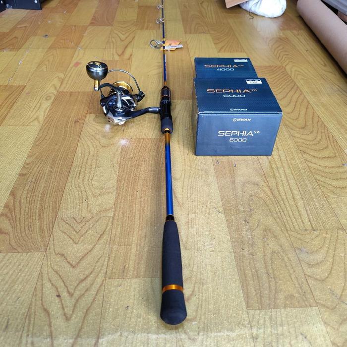 Joran Jigging satu set Jigmen master jigging Reel Iroly Sephia SW