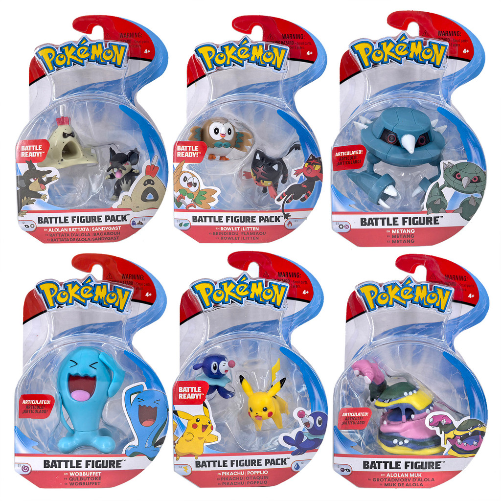 Pokemon WCT Action Figures Muk Wobbuffet Metagross Ludicolo Sandygast Litten Collectible Desktop