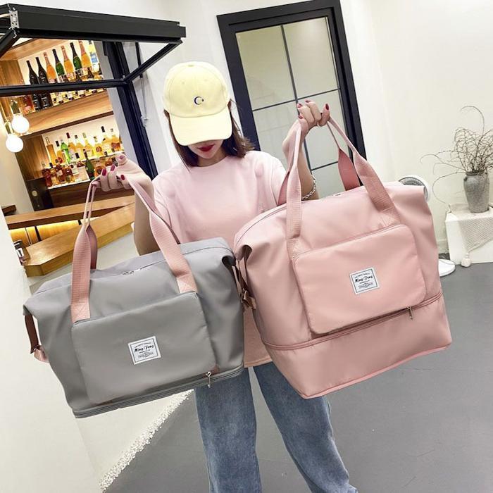 TAS TRAVEL BESAR ANTI AIR / TAS TAVEL LIPAT / TAS GYM FITNESS WANITA
