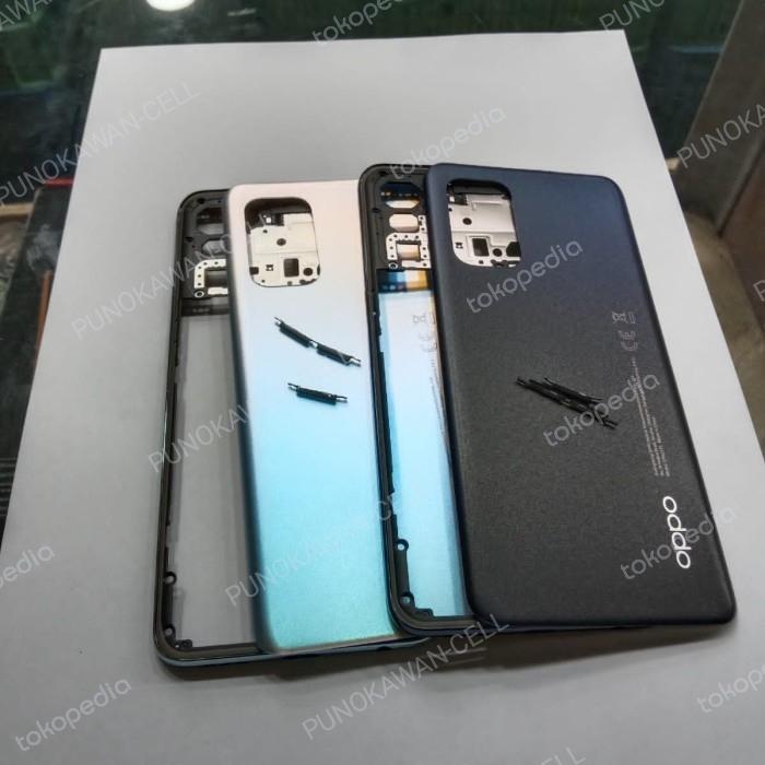 HOUSING - KESING FULSET OPPO RENO 6 4G - BACKDOOR + BEZZEL RENO 6 4G