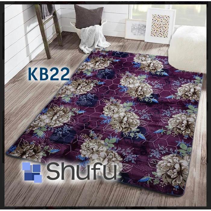 Karpet Busa Shufu Malaysia 190x270 Jumbo / Karpet import/ Motif Kembang