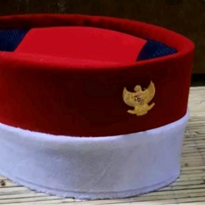 Terlaris Peci songkok. Merah Putih 12 cm lol peci merah SALE