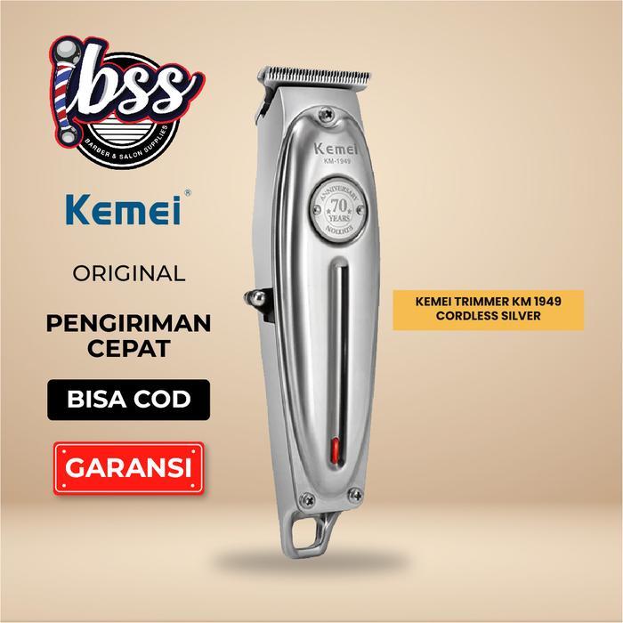 reniaofficial KEMEI Trimmer KM 1949 Silver & Gold / KEMEI KM 1946 / KEMEI KM 1945 body full metal