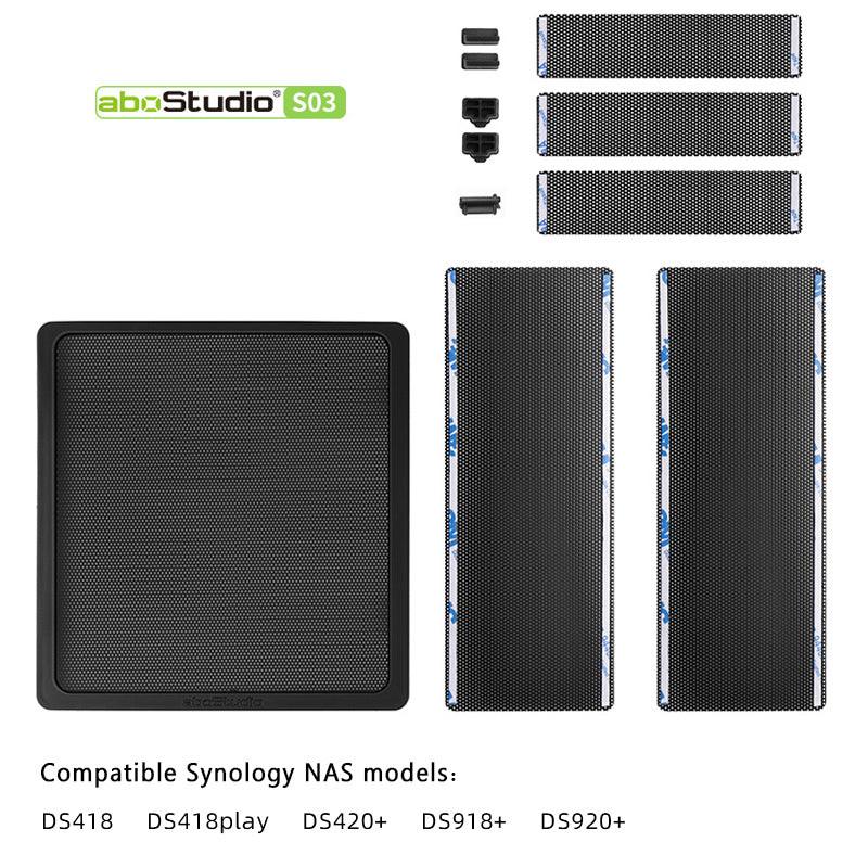 Synology Dust Filter Protective Cover Kit Chassis Dust Net For Synology DS220+ 723+ DS923+ DS1520+