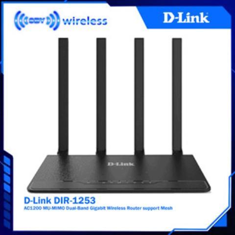 Dlink DIR1253 AC1200 MU-MIMO Dual-Band Gigabit Wireless Router D-Link DIR-1253