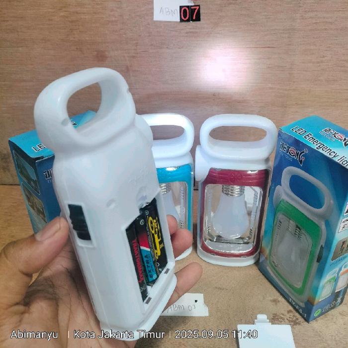 lampu emergency led pakai baterai jam dinding