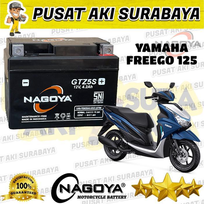 Accu Kering Nagoya Gtz5S 4.2 Amper Motor Matic Freego 12V Xeon Xride