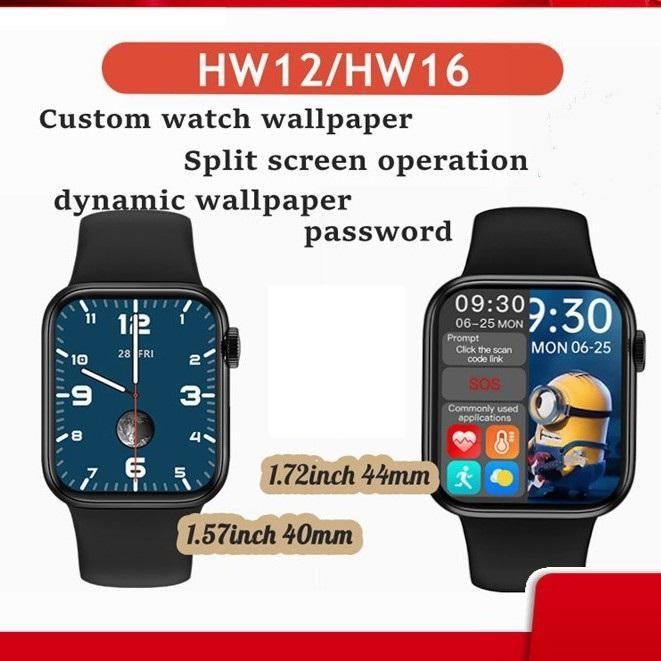Stok Baru HW12 HW16 Smartwatch Apple iWatch 6 Jam Tangan Pintar 44 40mm