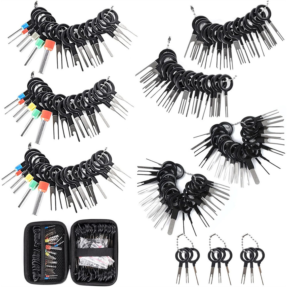 Diskon 44/82/139PCS Car Terminal Removal Kit Connector Pin Removal Tool Pin Extractor Tool Wire Term