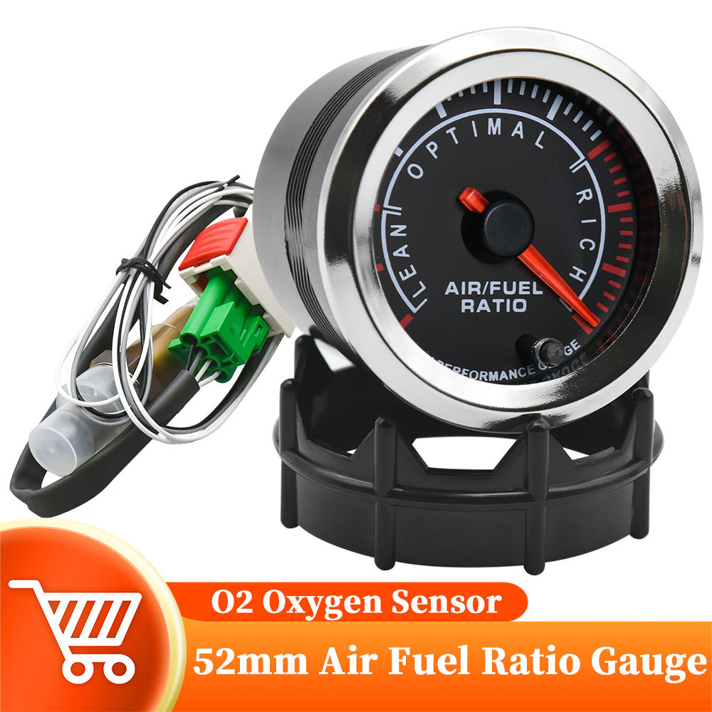 52mm Air Fuel Ratio Gauge LED Digital Display Air Fuel Ratio AFR Oxygen Sensor Narrowband Air Fuel R