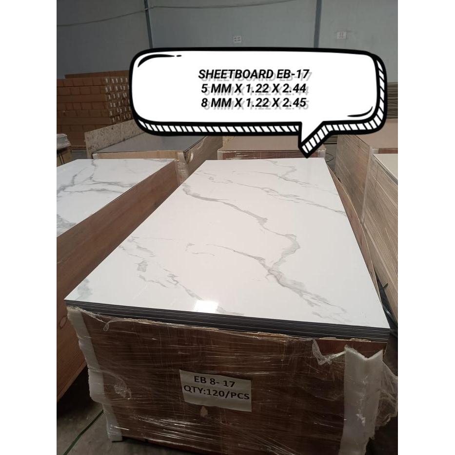 Sheet PVC Board Warna 5mm / Wallboard Wallpanel Dinding EB