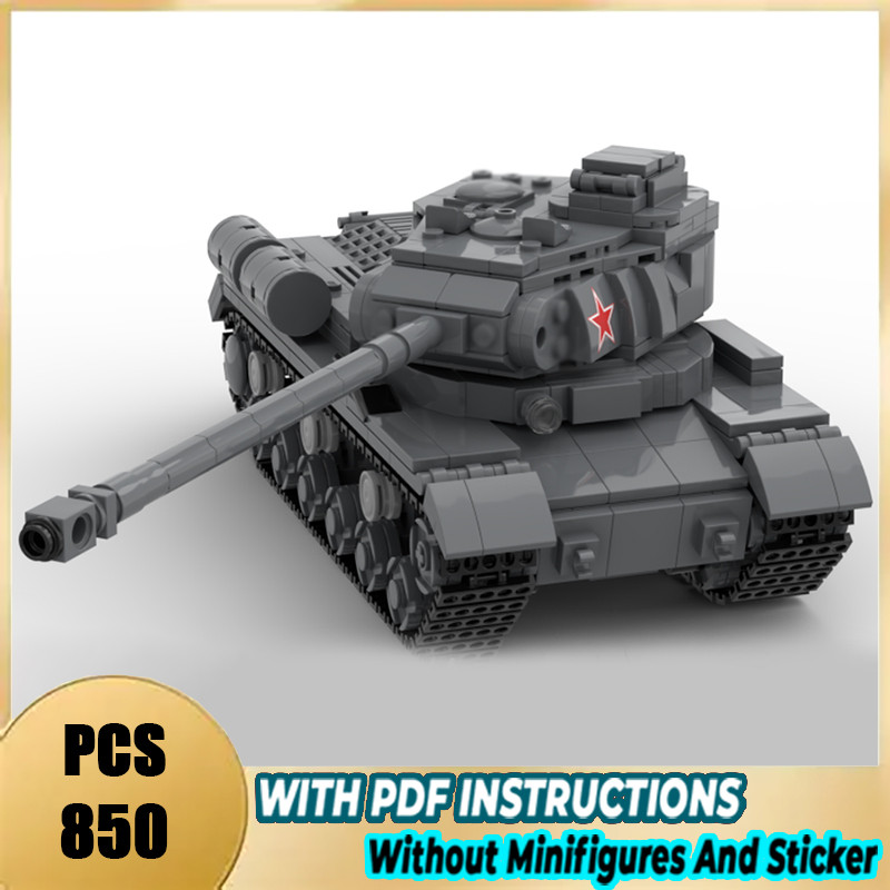 Exquisite brand new MOC building blocks IS-2 heavy tank technical modules bricks model gift