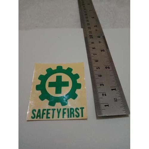 Sticker Cutting Logo Safety K3 Pada Helm Safety