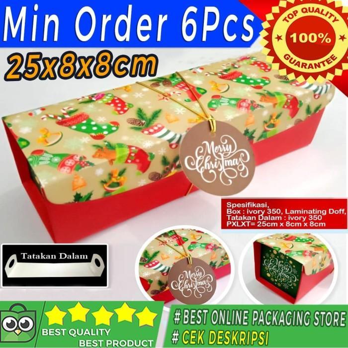 Stok Baru Terrlaris Dus Bolu Cantik / Box Bolu Multifungsi Tema Christmas Sunway
