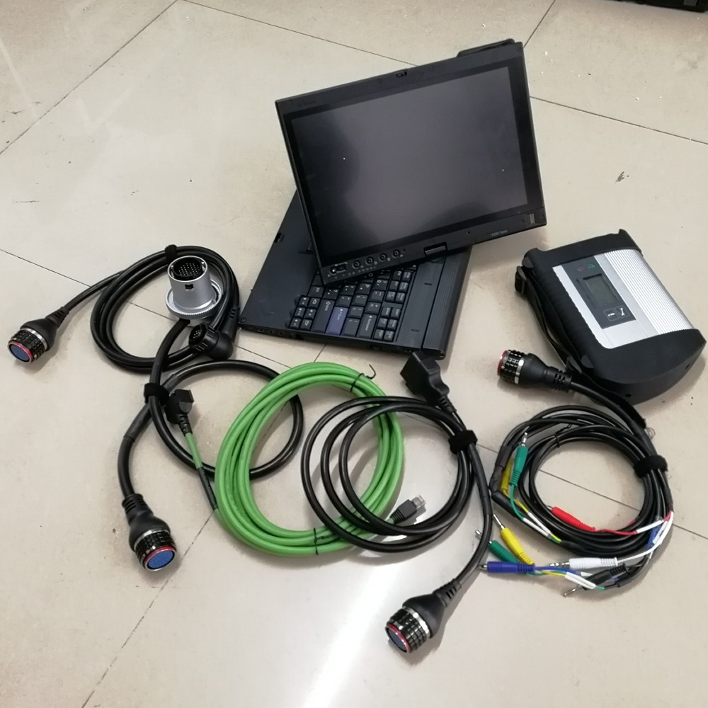 Mb Star c4 Diagnostics with Software 12/2023 480GB Ssd Laptop x220t i5 4g Tablet Full Item Cables Re