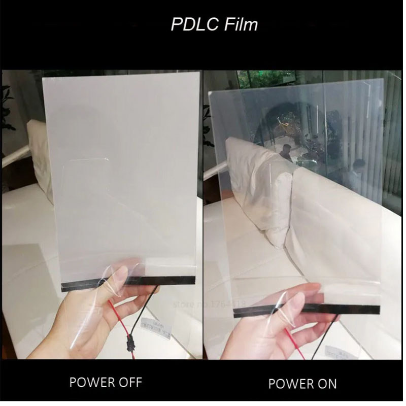 Electronic PDLC Smart Film15cmX20cm Sample PDLC Switchable Smart Film Electric Smart Glass Film for 
