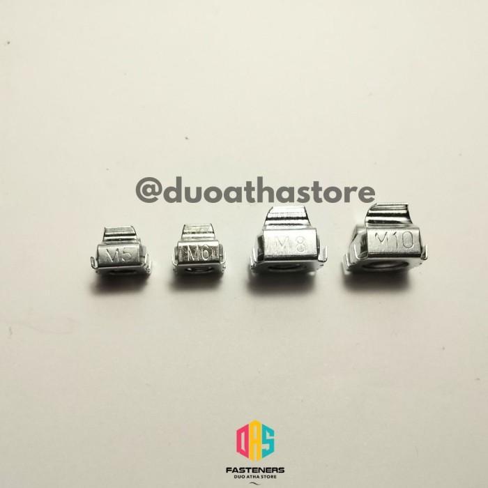 "New" M6 Cage Nut Mur Kandang Mur Rack Server M6 Putih