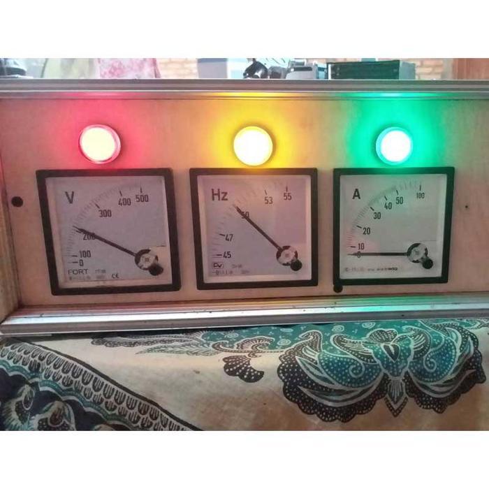 Hz Meter Analog 72X72 Frekuensi Frequency Hz Meter Jarum Hz Panel Meter Analog Terbaru 