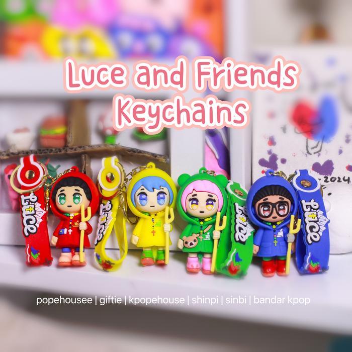 GANTUNGAN KUNCI LUCE XIN FE SKY KEYCHAIN KATOLIK CHATOLIC VATICAN KEYCHAIN TAS LUCU MASKOT PAUS