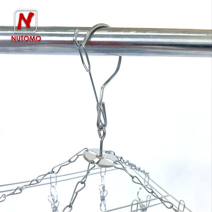 Gantungan Jemuran Baju Hanger 20 Jepit Stainless Bulat dan Persegi ~ Jemur Kaos Kaki CD Bra Pakaian