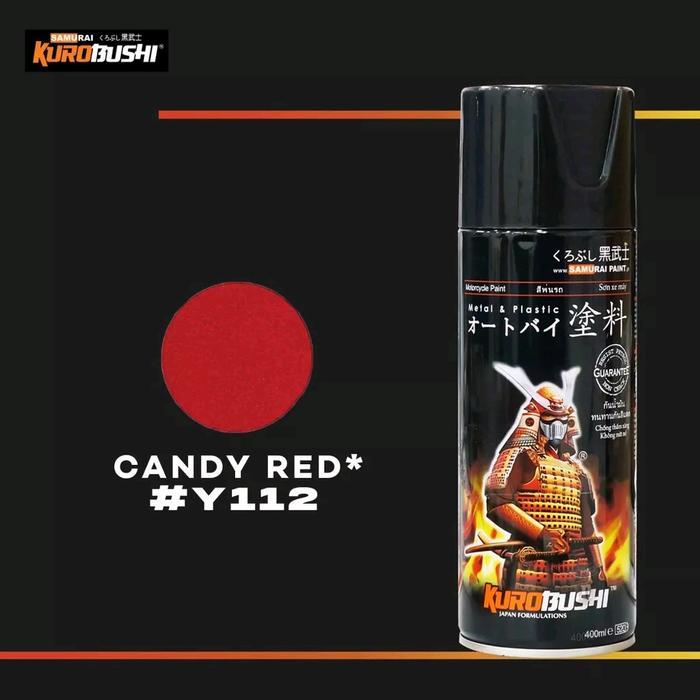 Samurai Paint Pilok Cat Samurai Candy Red Y112 112 Merah Candi Pilok Cat Aerosol 400Ml Co