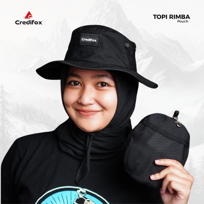 Credifox - Topi Rimba Pria Wanita - Topi Gunung - Topi Hutan - Topi Pendaki Gunung - Topi Gunung