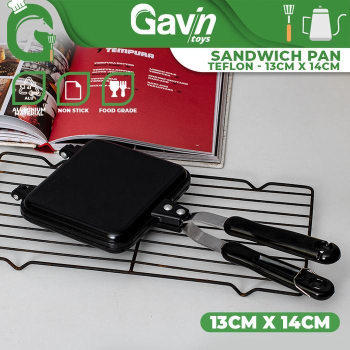 Pemanggang Roti Kompor Anti Lengket Sandwich Maker Alat Roti Panggang