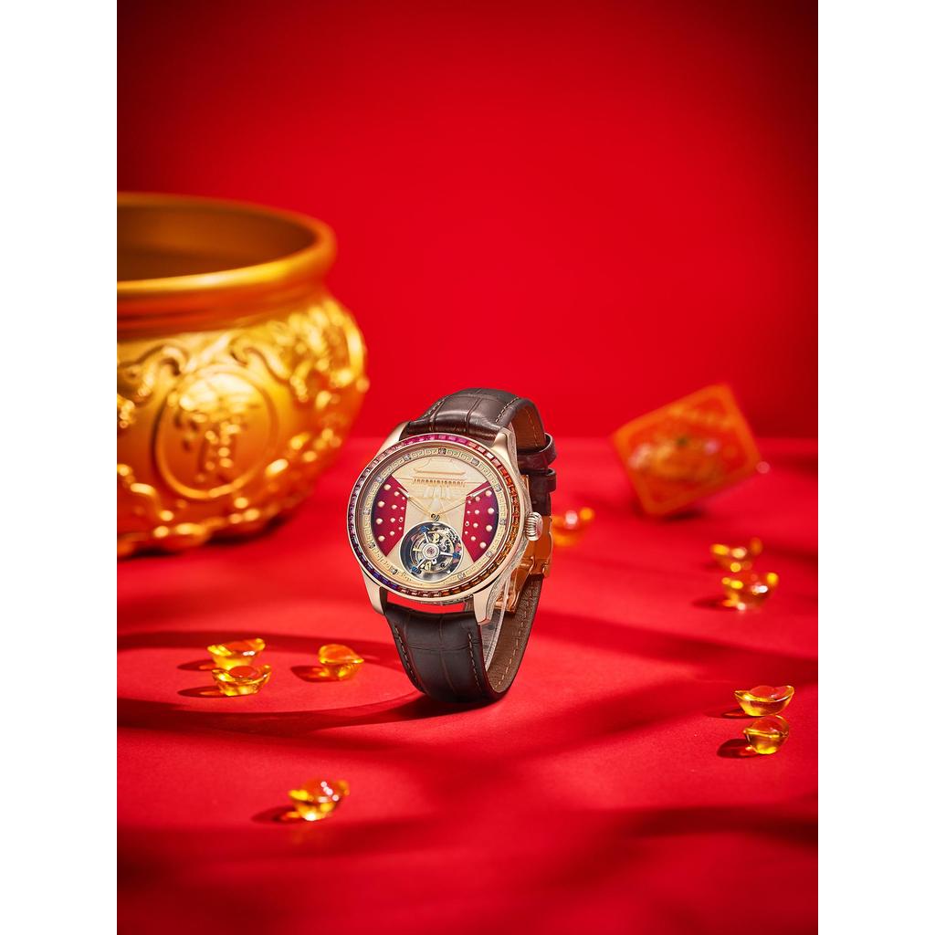Men's mechanical watch high-end atmosphere - light tourbillon mechanical watch