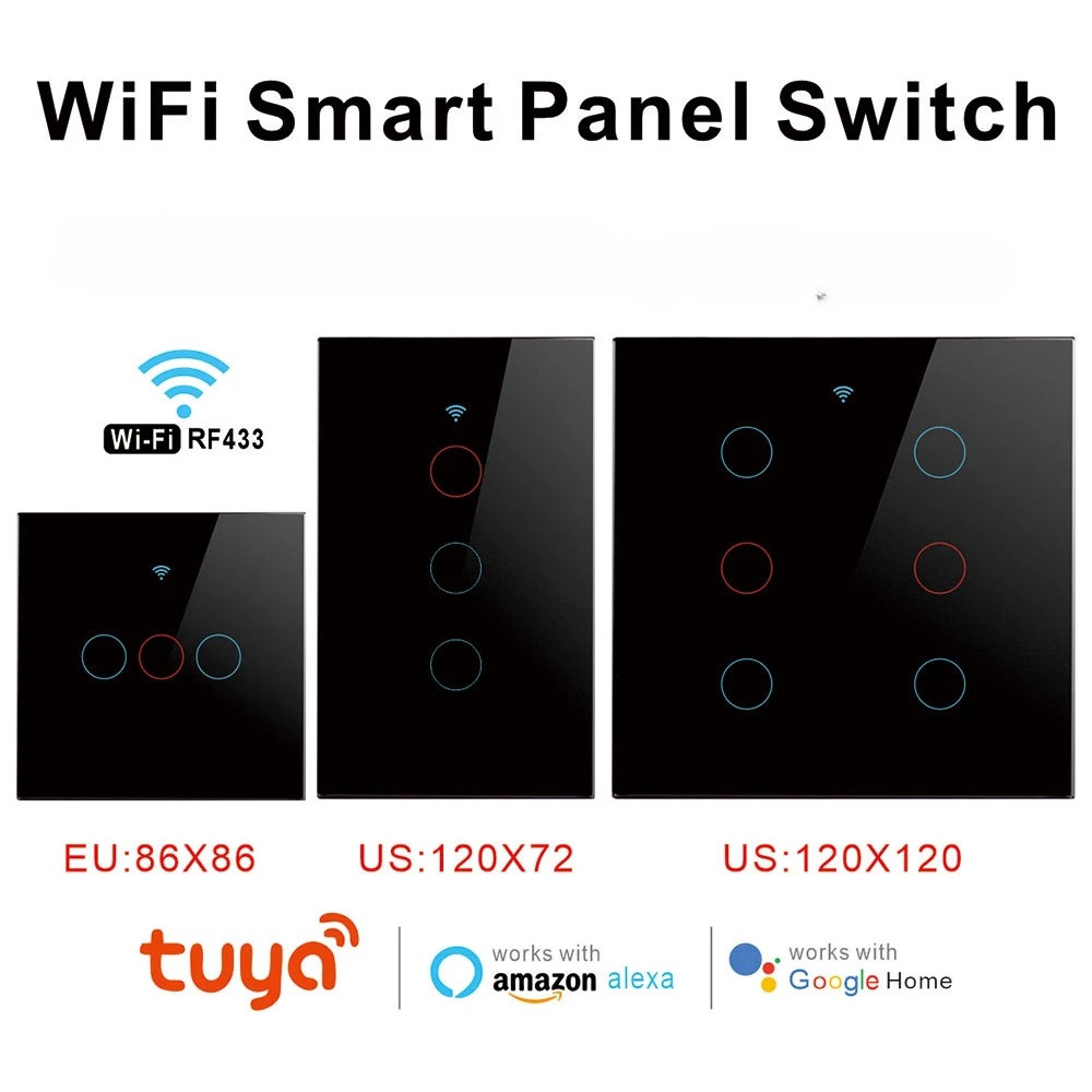 Tuya Wifi Touch Smart Switches NO Nature Smart Life Alexa Google