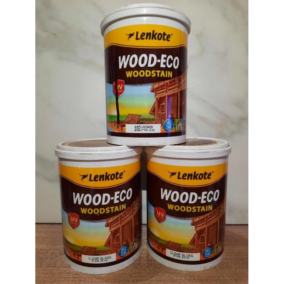 Cat Kayu Politur Lenkote Wood Eco Woodstain Water Based