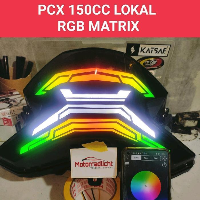 LAMPU STOP STOPLAMP LAMPU REM BELAKANG HONDA PCX 150 LAZY RGB REMOTE APK ANDROID motorcycle