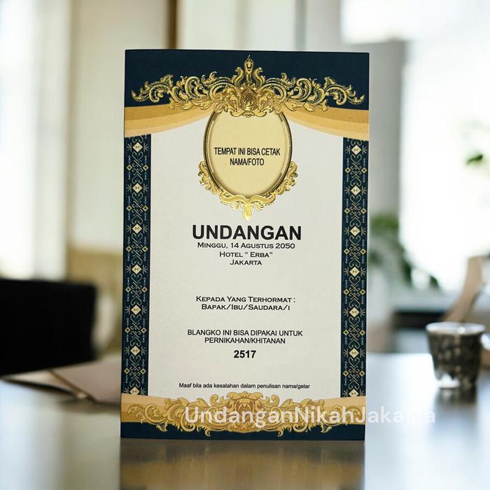 Blangko Undangan Kosong Pernikahan Erba BLANKO UNDANGAN MURAH Simple 2517