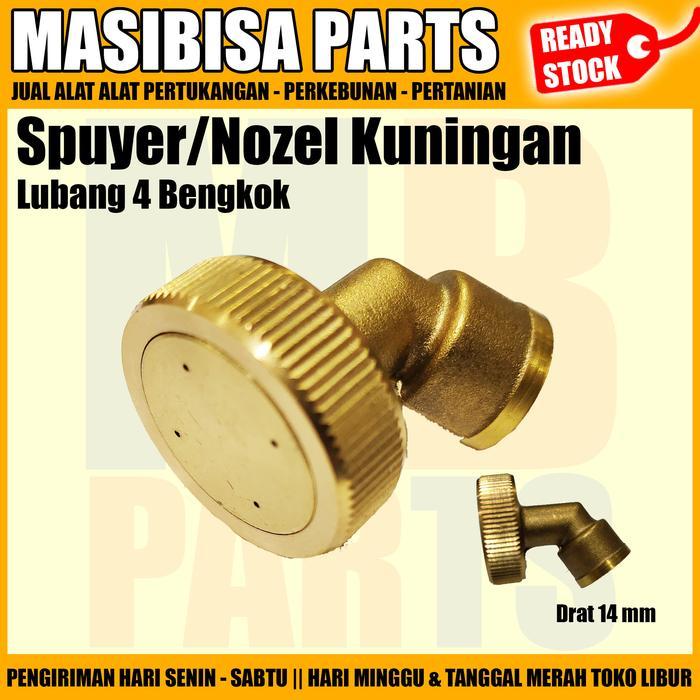 * Spuyer Kabut / Nozel Sprayer Tangki Elektrik Kuningan Lubang 4