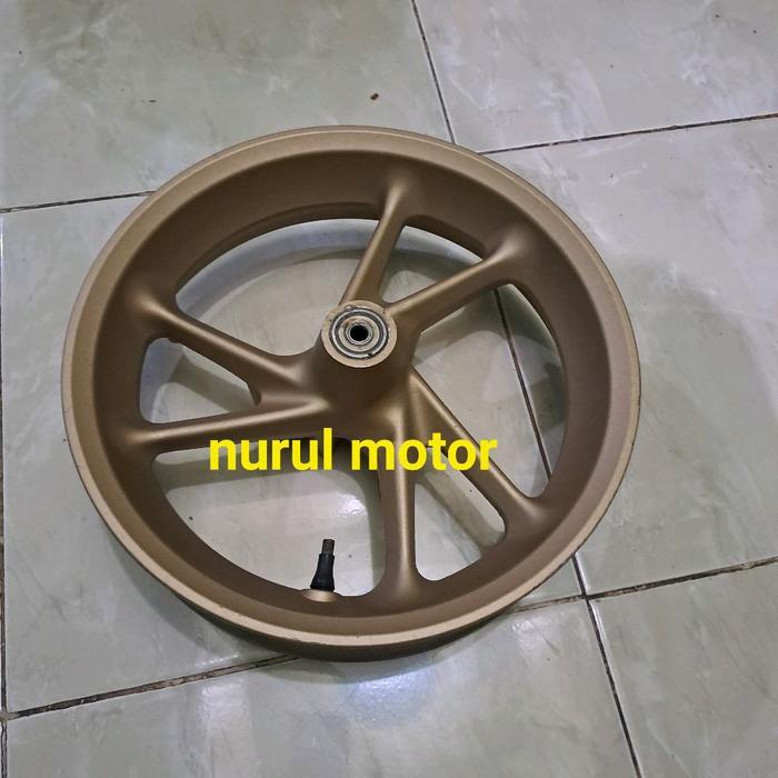 velg pelek racing nmax depan gold original