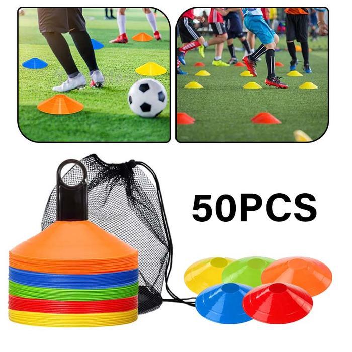 Cone Sepak Bola 1 Set Isi 50 Cone Mangkuk Bola Cone Bola Mangkok Cone Latihan Bola Cone Mangkok