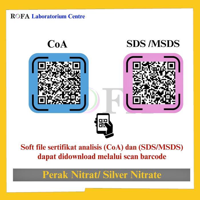JTTOP" PERAK NITRAT / SILVER NITRATE / ARGENTOUS NITRATE / AGNO3 99.5% CP ECERAN 1 GRAM