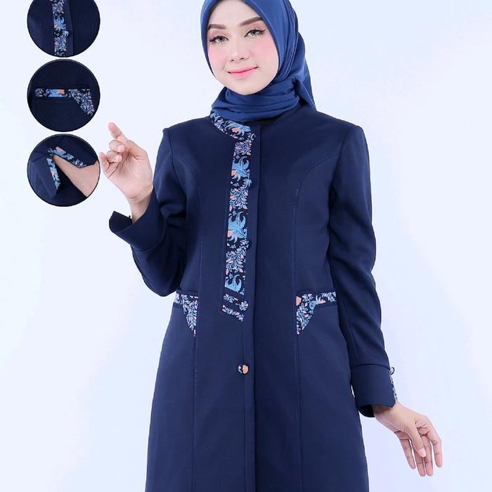 TERMURAH Baju PDL Dongker wanita,Baju kerja Navy wanita,Pakaian kerja wanita biru dongker Rok