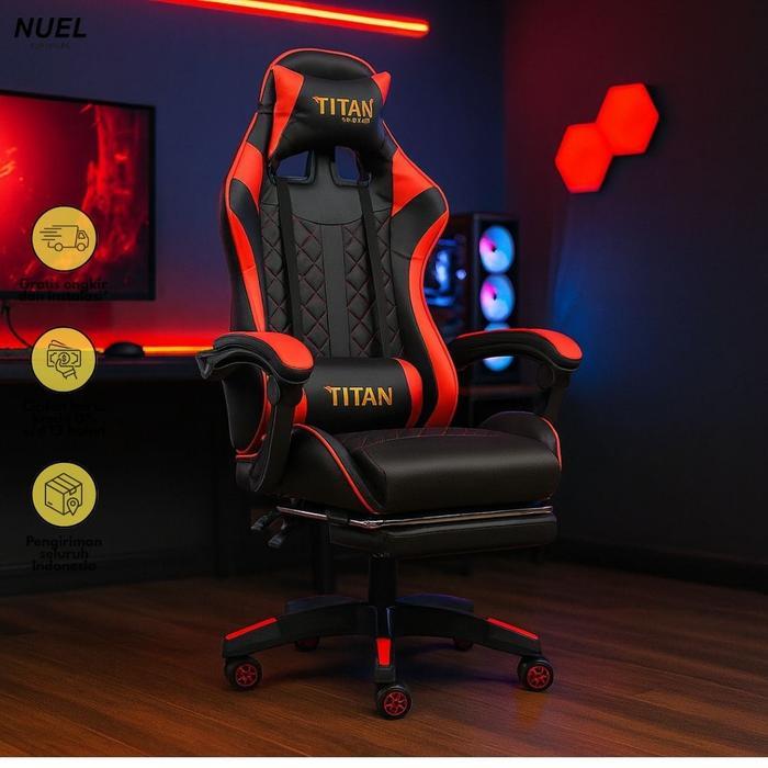 NUEL Kursi Gaming / Gaming Chair / Titan Gaming Chair KG-850