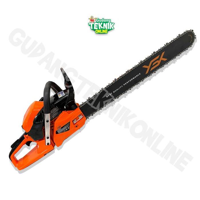 Chainsaw 26" YASUKA YSK12000 XT-26L 2Tak Bar Laser  / Mesin Gergaji Kayu Chain Saw Senso 26 Inch Pem