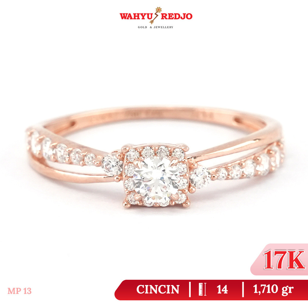 Cincin Emas Kadar 17K Wahyu Redjo CC-17K 31050752PMR