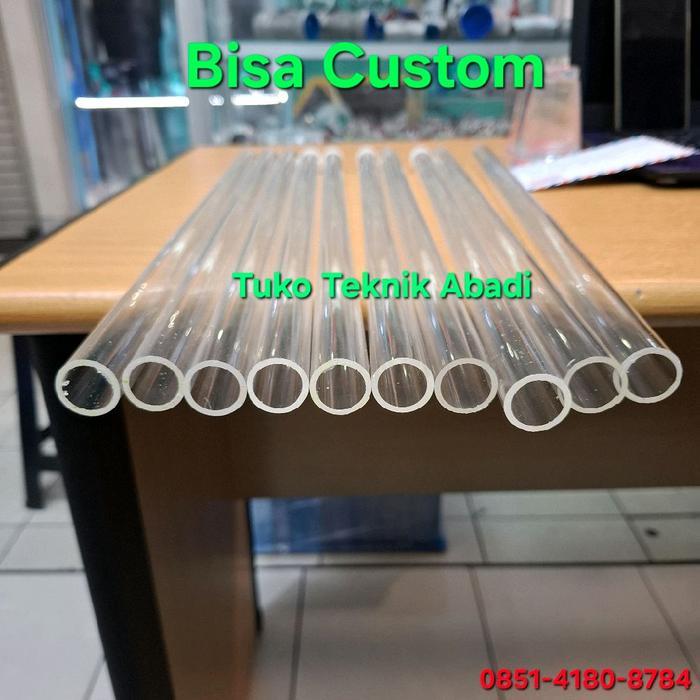 Pipa Akrilik Bening 3/4"Inch x 60cm / Pipe Acrylic Bening Kualitas Premium