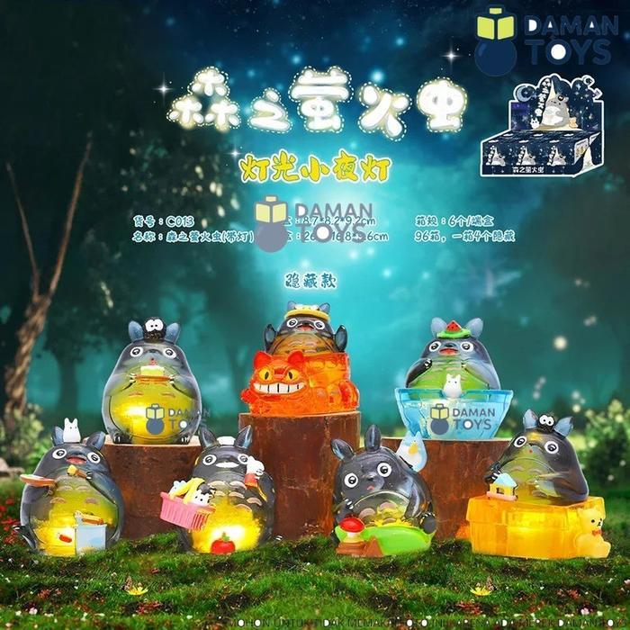 Ready Blind Box Figure Ghibli Totoro Forest Firefly damantoys