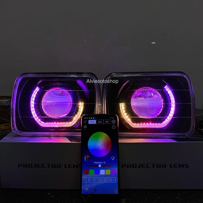 LAMPU DEPAN BILED L300 HEADLAMP L300 BILED AES TURBO BILED VYNIX FULL RGB 60WATT