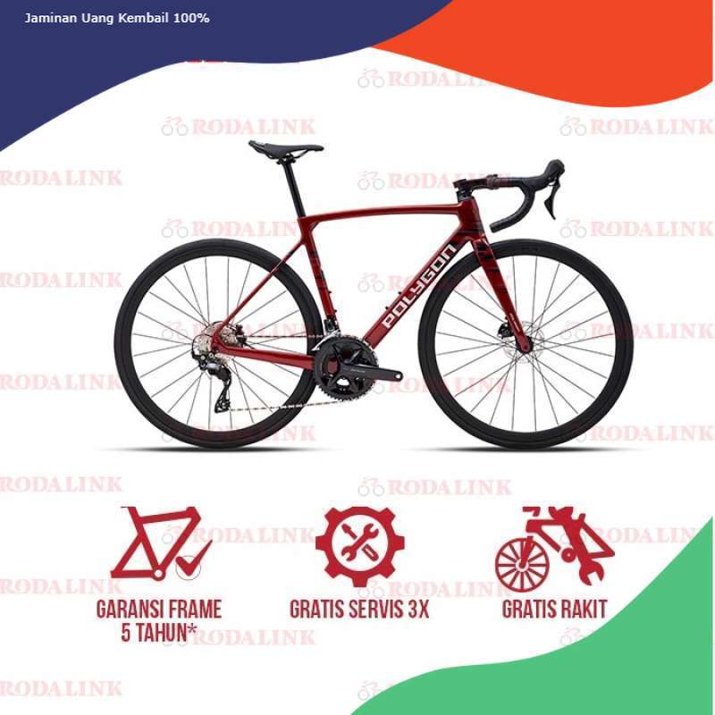 Polygon Sepeda Balap Carbon Road Bike Strattos S7 Disc