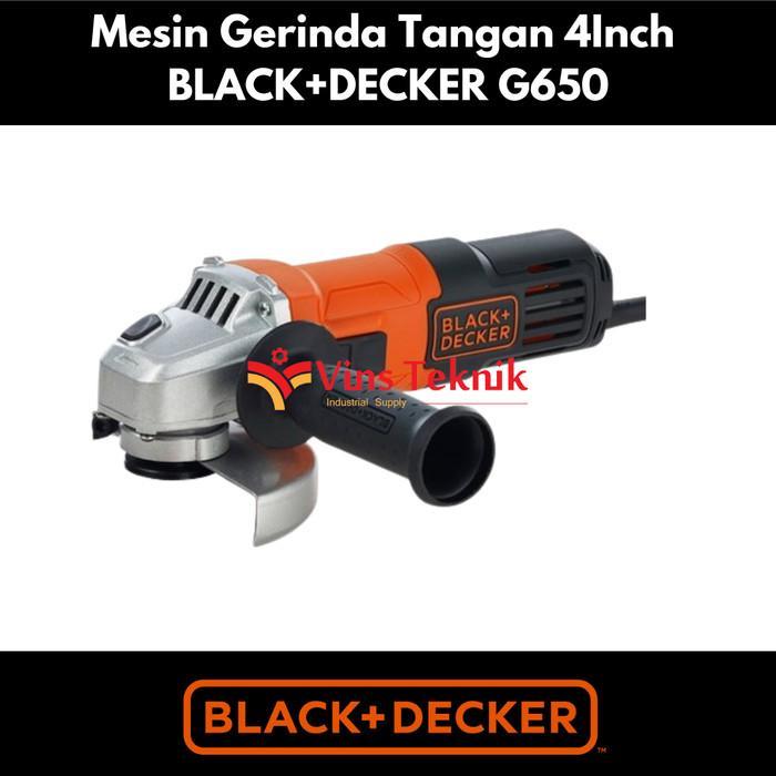 Mesin Gerinda Tangan G650 Black Decker Angle Grinder 4"