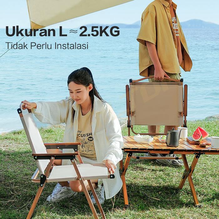 [READY] TrailTop Meja Kursi Lipat Kermit 1 Set Meja Lipat Outdoor Dan Kursi Lipat Portable Besi