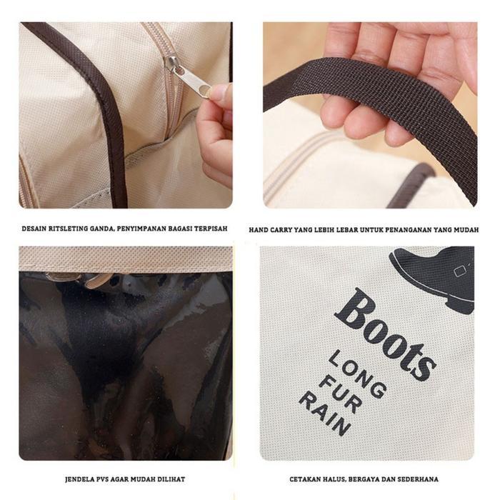 Donatello - Tas Sepatu Boots Ukuran Pergelangan Kaki / Tas Penyimpanan Sepatu /Boots Storage Long